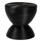 Table d'appoint Tokyo en rotin naturel stratifié - Table sablier