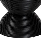 Table d'appoint Tokyo en rotin naturel stratifié - Table sablier