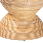 Table d'appoint Tokyo en rotin naturel stratifié - Table sablier