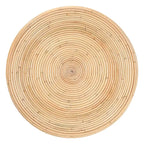 Table d'appoint Tokyo en rotin naturel stratifié - Table sablier
