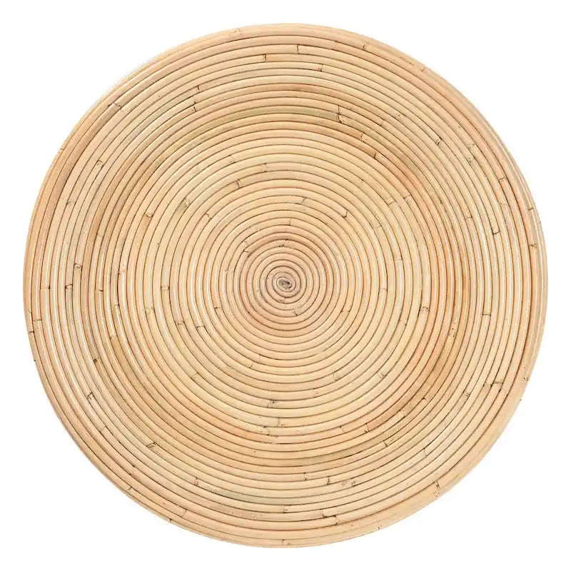 Table d'appoint Tokyo en rotin naturel stratifié - Table sablier