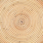 Table d'appoint Tokyo en rotin naturel stratifié - Table sablier