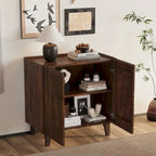 Meuble d'appoint en bois avec rangement et étagère réglable pour salle à manger