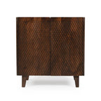 Meuble d'appoint en bois avec rangement et étagère réglable pour salle à manger