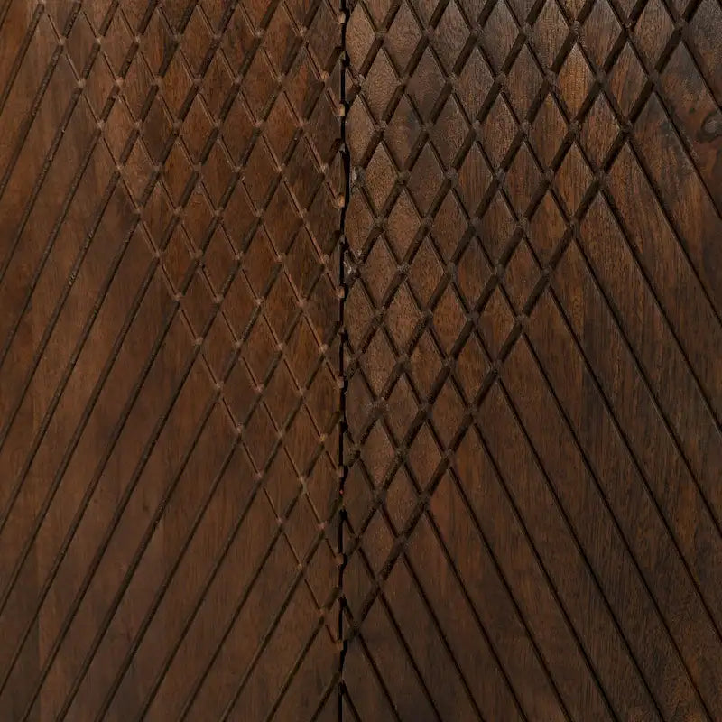 Meuble d'appoint en bois avec rangement et étagère réglable pour salle à manger