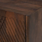 Meuble d'appoint en bois avec rangement et étagère réglable pour salle à manger