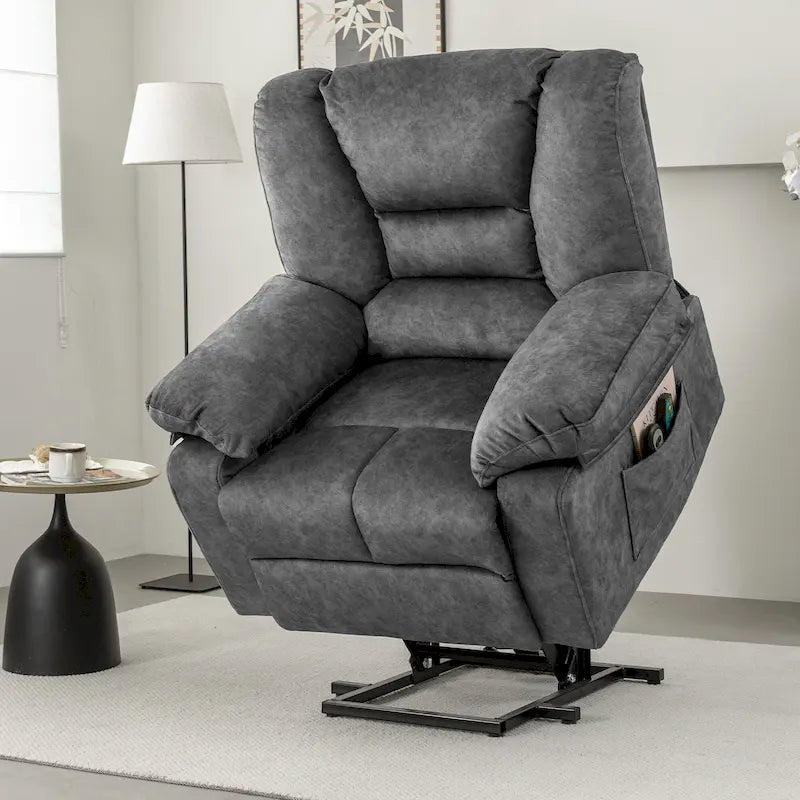 Fauteuil inclinable releveur électrique moderne, canapé de massage individuel avec chauffage lombaire