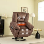 Fauteuil inclinable releveur électrique moderne, canapé de massage individuel avec chauffage lombaire