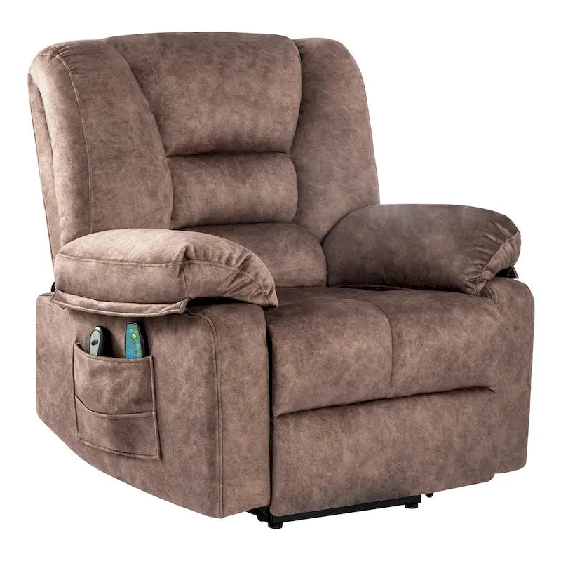 Fauteuil inclinable releveur électrique moderne, canapé de massage individuel avec chauffage lombaire