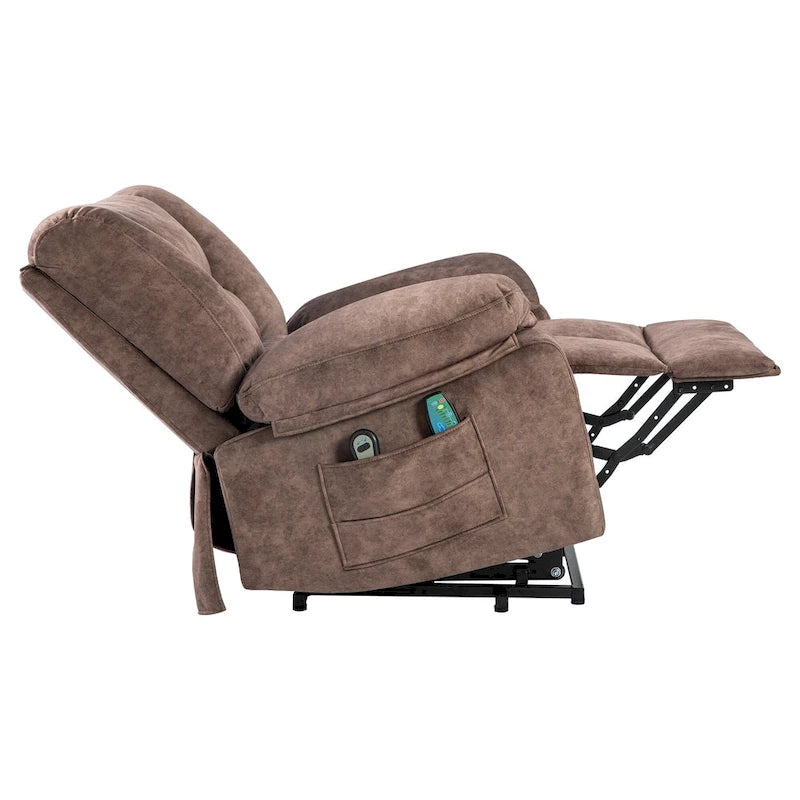 Fauteuil inclinable releveur électrique moderne, canapé de massage individuel avec chauffage lombaire