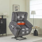 Fauteuil inclinable releveur électrique moderne, canapé de massage individuel avec chauffage lombaire