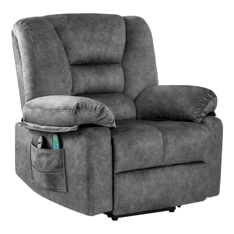 Fauteuil inclinable releveur électrique moderne, canapé de massage individuel avec chauffage lombaire