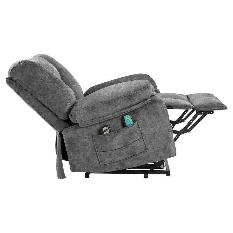 Fauteuil inclinable releveur électrique moderne, canapé de massage individuel avec chauffage lombaire