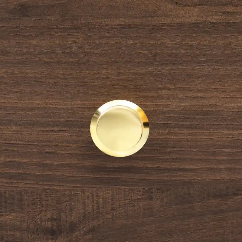 Meuble TV courbé au sol avec 3 tiroirs et 3 portes décoratives