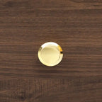 Meuble TV courbé au sol avec 3 tiroirs et 3 portes décoratives