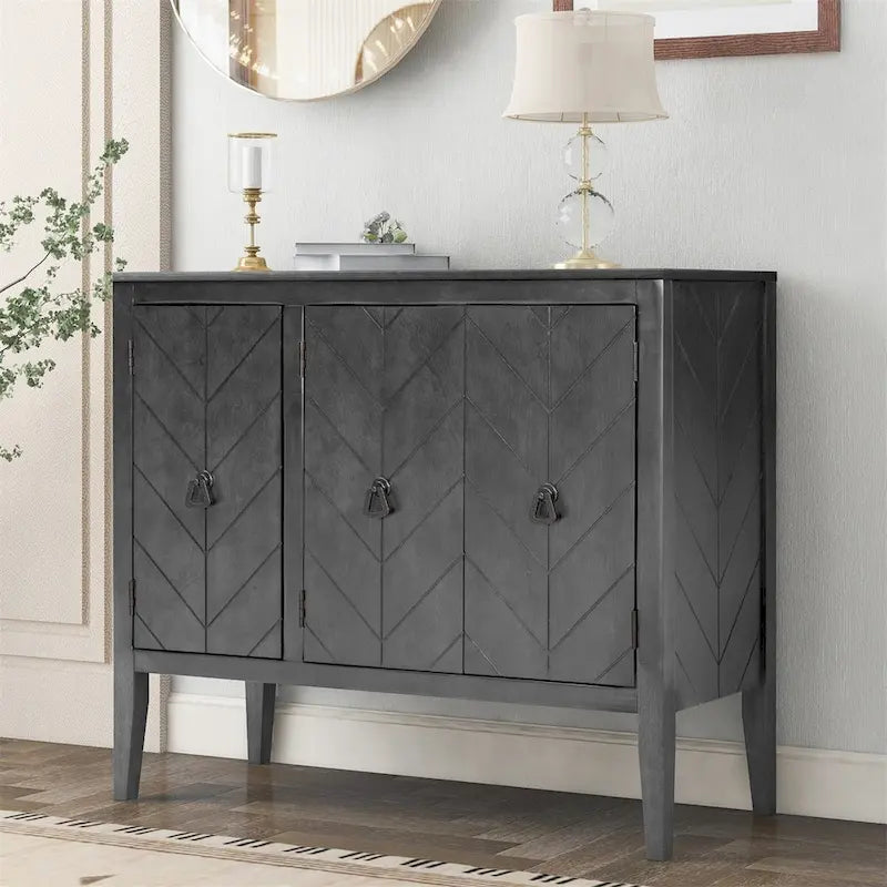 Meuble de rangement d'appoint avec étagère réglable