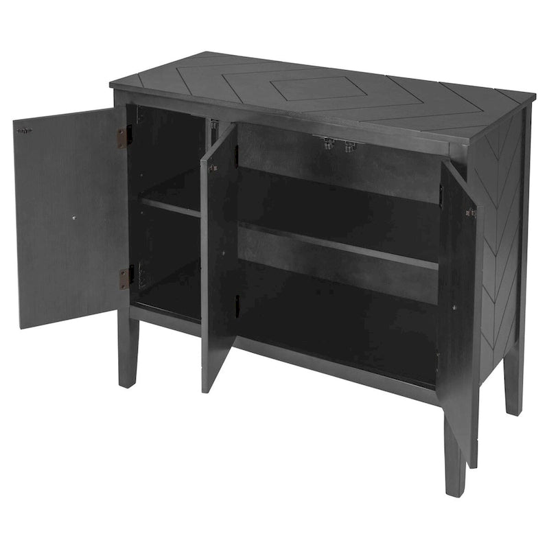 Meuble de rangement d'appoint avec étagère réglable