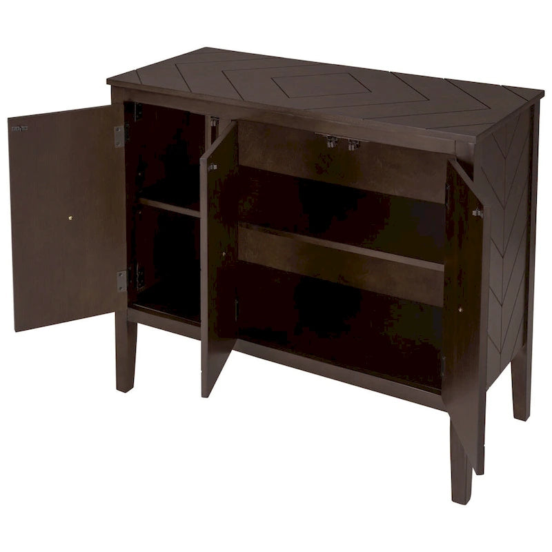Meuble de rangement d'appoint avec étagère réglable
