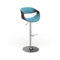 Tabouret de bar réglable en noyer, style moderne du milieu du siècle