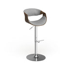 Tabouret de bar réglable en noyer, style moderne du milieu du siècle
