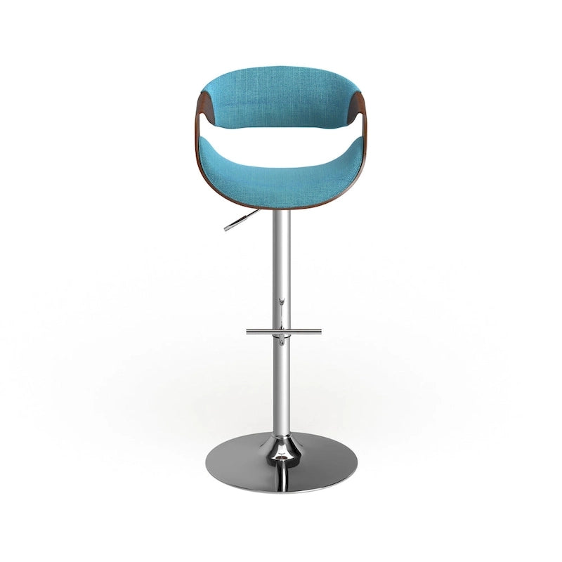 Tabouret de bar réglable en noyer, style moderne du milieu du siècle