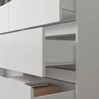 Coiffeuse et bureau rotatifs à domicile Commode à 6 tiroirs Meuble de maquillage