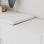 Coiffeuse et bureau rotatifs à domicile Commode à 6 tiroirs Meuble de maquillage