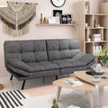 Canapé Futon, Canapé Convertible Pliable en Mousse à Mémoire de Forme, Lit de Repos
