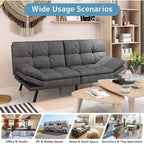 Canapé Futon, Canapé Convertible Pliable en Mousse à Mémoire de Forme, Lit de Repos