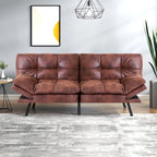 Canapé Futon, Canapé Convertible Pliable en Mousse à Mémoire de Forme, Lit de Repos