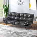Canapé Futon, Canapé Convertible Pliable en Mousse à Mémoire de Forme, Lit de Repos