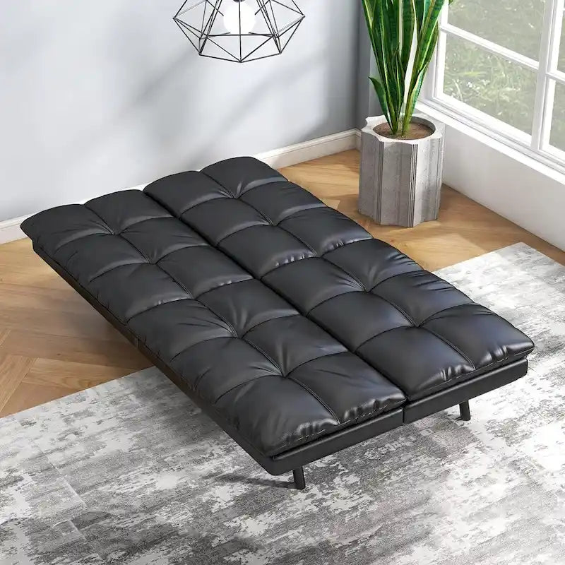 Canapé Futon, Canapé Convertible Pliable en Mousse à Mémoire de Forme, Lit de Repos