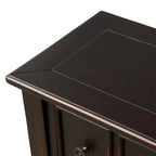 Console de couloir longue rustique à 4 tiroirs