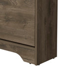 Meuble de rangement à chaussures en bois avec 2 tiroirs basculants et une étagère supérieure