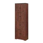 Meuble de Rangement Haut avec 8 Portes et 4 Étagères, Meuble de Rangement Mural