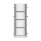 Meuble de Rangement Haut avec 8 Portes et 4 Étagères, Meuble de Rangement Mural
