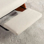 Fauteuil à bascule moderne inclinable, Fauteuil de crèche confortable avec repose-pieds