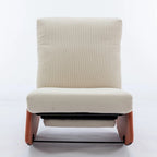 Fauteuil à bascule moderne inclinable, Fauteuil de crèche confortable avec repose-pieds