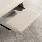 Fauteuil à bascule moderne inclinable, Fauteuil de crèche confortable avec repose-pieds