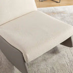 Fauteuil à bascule moderne inclinable, Fauteuil de crèche confortable avec repose-pieds