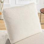 Fauteuil à bascule moderne inclinable, Fauteuil de crèche confortable avec repose-pieds