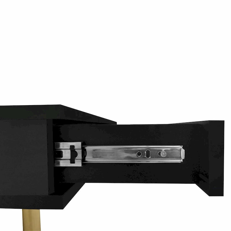 Table Basse Brillante à 2 Niveaux Design Carré