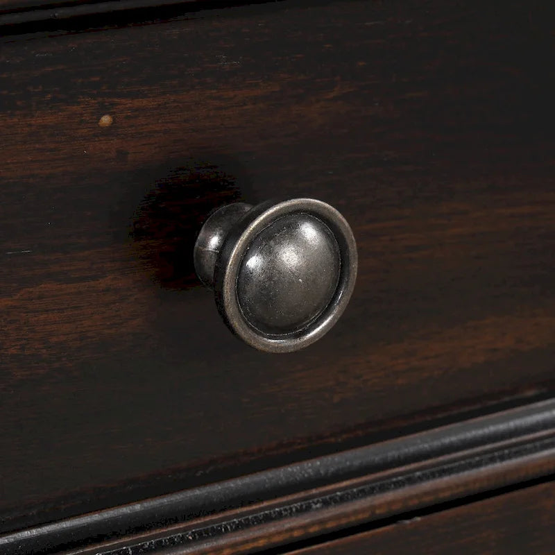Console en pin avec 4 tiroirs et 1 étagère inférieure