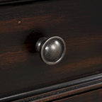 Console en pin avec 4 tiroirs et 1 étagère inférieure