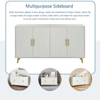 Meuble TV en bois avec armoire de rangement et étagères réglables