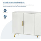 Meuble TV en bois avec armoire de rangement et étagères réglables