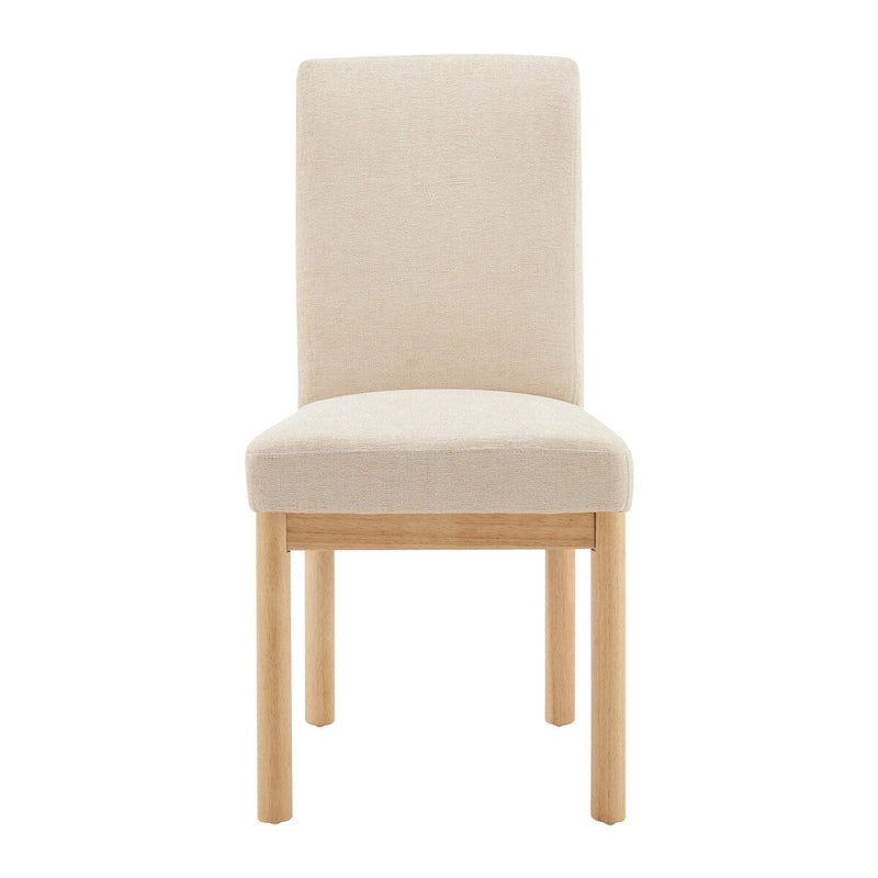 Chaise de salle à manger avec dossier bas/dossier haut en chenille