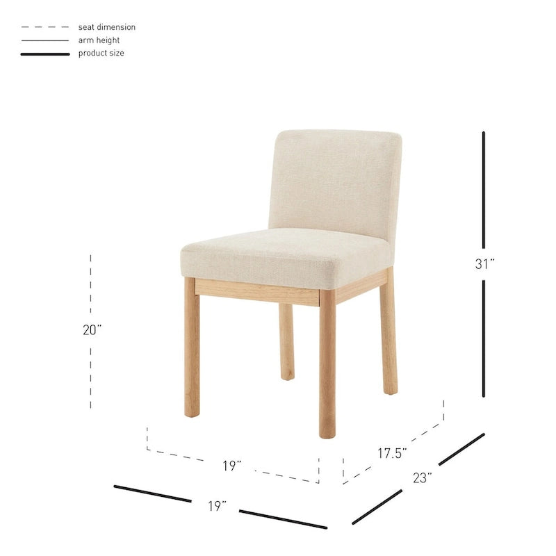 Chaise de salle à manger avec dossier bas/dossier haut en chenille