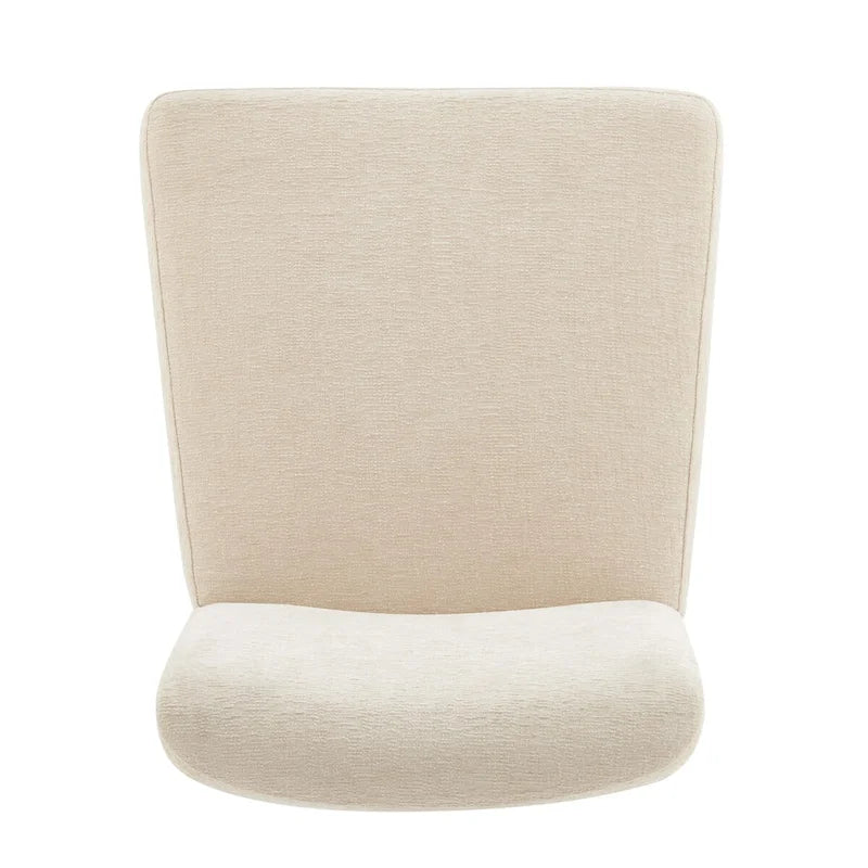 Chaise de salle à manger avec dossier bas/dossier haut en chenille