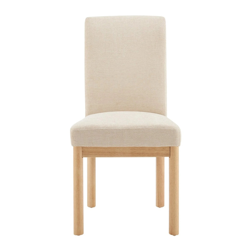 Chaise de salle à manger avec dossier bas/dossier haut en chenille
